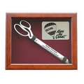 Burgundy Ceremonial Scissors Display Case for 15" Chrome Ceremonial Scissors